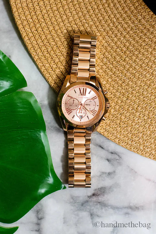 Michael Kors Bradshaw Rose Gold Toned Watch